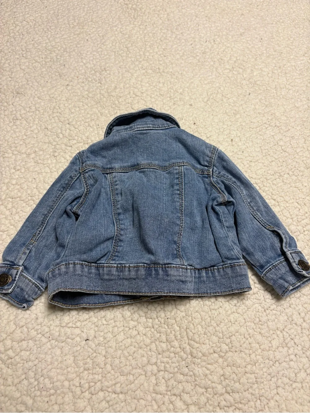 Carter's Light Blue Denim Jacket with Button Front